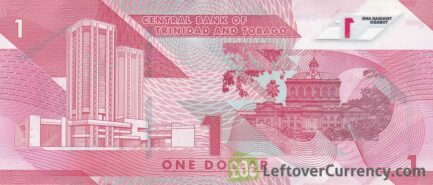 1 Trinidad and Tobago dollar banknote polymer 2019 series reverse