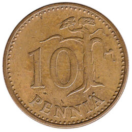 10 pennia coin Finland (aluminium bronze)