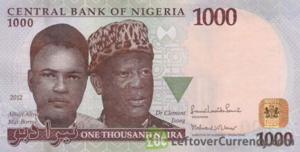 1000 Nigerian Naira banknote (Mai Bornu and Isong)