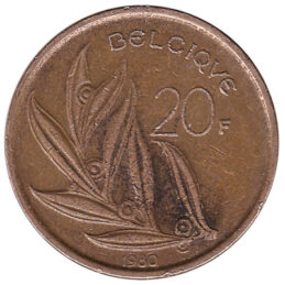 20 Belgian Francs coin (Baudouin)