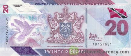 20 Trinidad and Tobago Dollars polymer banknote 2019 series obverse