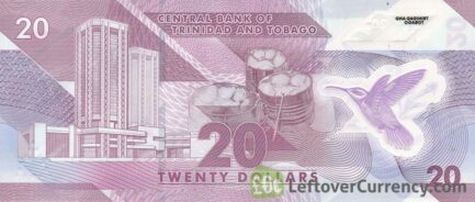20 Trinidad and Tobago Dollars polymer banknote 2019 series reverse
