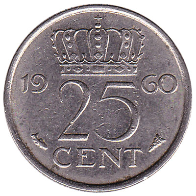 25 cent coin (Juliana)