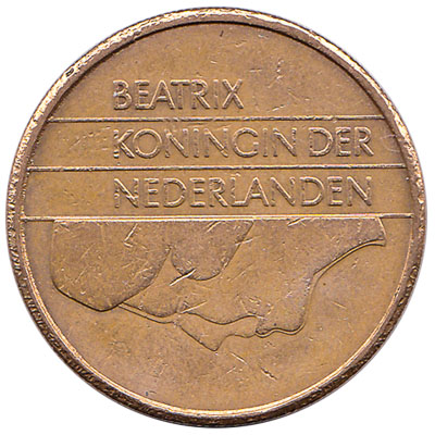 5 gulden coin (Beatrix)