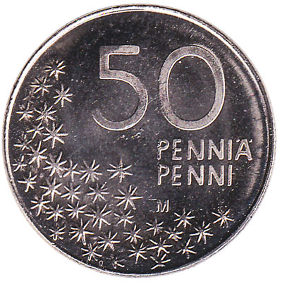 50 pennia coin Finland (brown bear)