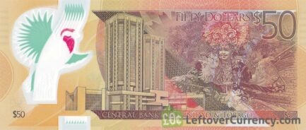 50 Trinidad and Tobago Dollars banknote (polymer commemorative 2014 series)