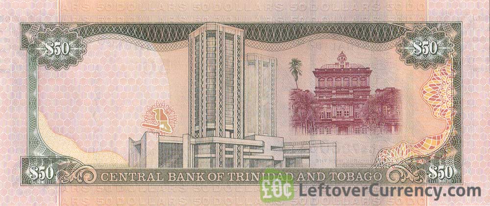 50 Trinidad And Tobago Dollars Banknote Exchange Yours For Cash