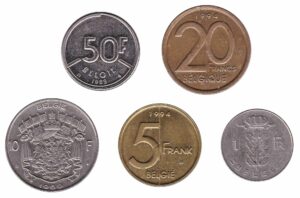 Belgian Franc coins