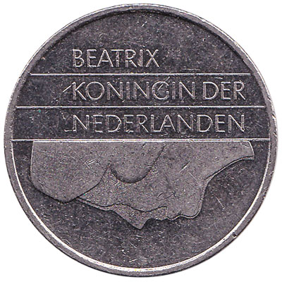 1 gulden coin (Beatrix)
