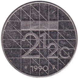2 1/2 gulden coin (Beatrix)