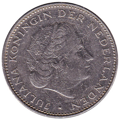 2 1/2 gulden coin (Juliana)
