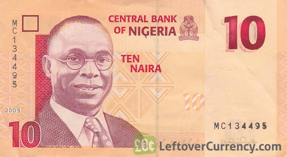 10 Nigerian Naira paper banknote (Alvan Ikoku)
