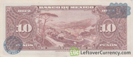 10 old Mexican Pesos banknote (la Tehuana)