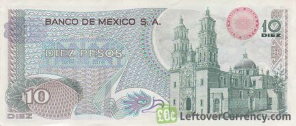 10 old Mexican Pesos banknote (Miguel Hidalgo)