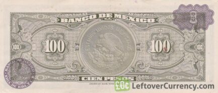 100 old Mexican Pesos banknote (Miguel Hidalgo)