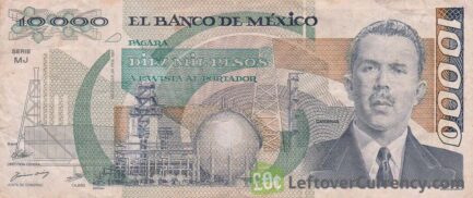 10000 old Mexican Pesos banknote (Lázaro Cárdenas)