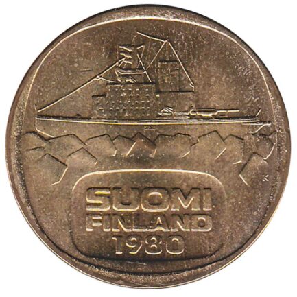 5 markkaa coin Finland (icebreaker ship)