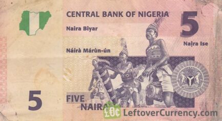 5 Nigerian Naira paper banknote (Tafawa Balewa)
