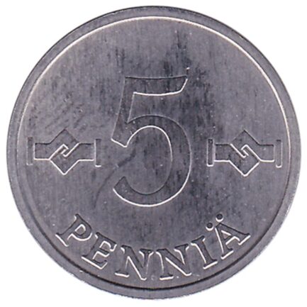 5 pennia coin Finland (aluminium)