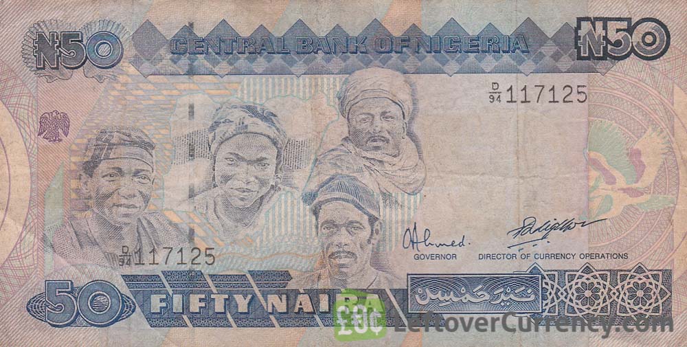 50 Nigerian Naira paper banknote (Better Life) - Exchange yours today