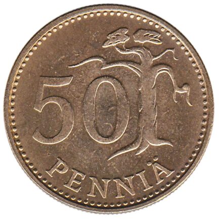 50 pennia coin Finland (aluminium bronze)