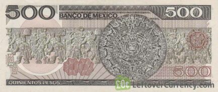500 old Mexican Pesos banknote (Francisco I. Madero)