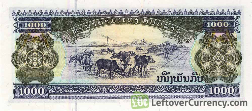 LAOS 5 Kip Banknote World Paper Money UNC Currency Pick p26a Note Bill Lao 