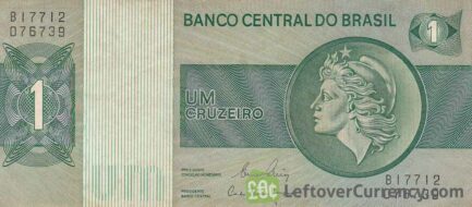 1 Brazilian Cruzeiro banknote (Liberty)