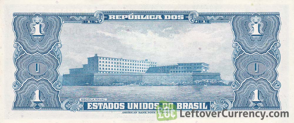 REPUBLICA DOS ESTATOS UNIDOS DO BRASIL UM CRUZEIRO 1954 PAPER CURRENCY