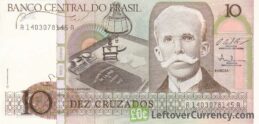 10 Brazilian Cruzados banknote (Rui Barbosa)