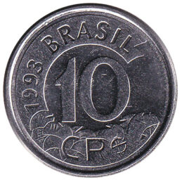 10 Cruzeiros Reais coin Brazil