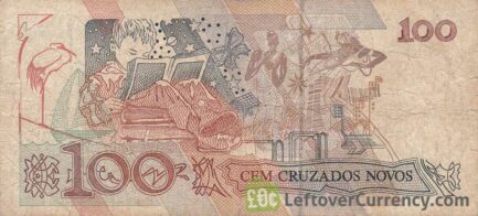 100 Cruzados Novos banknote (Cecília Meireles)