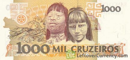 1,000 Brazilian Cruzeiros banknote (Cândido Rondon)