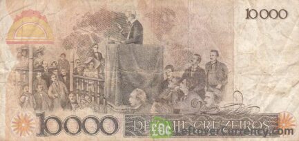 10,000 Brazilian Cruzeiros banknote (Rui Barbosa)