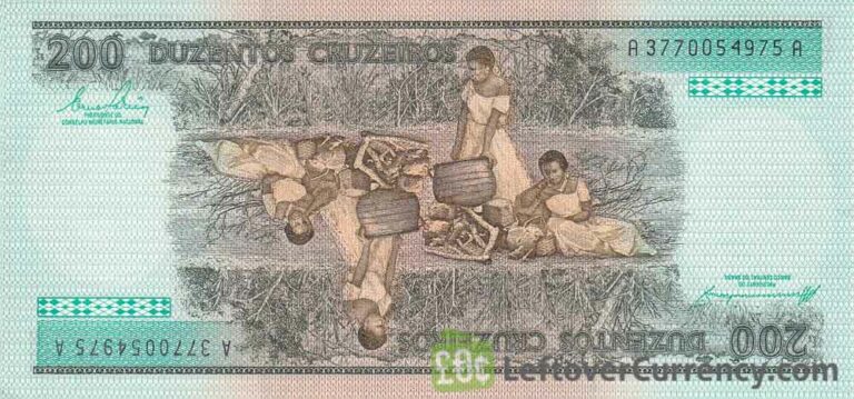 200 Brazilian Cruzeiros Banknote Princesa Isabel Exchange Yours