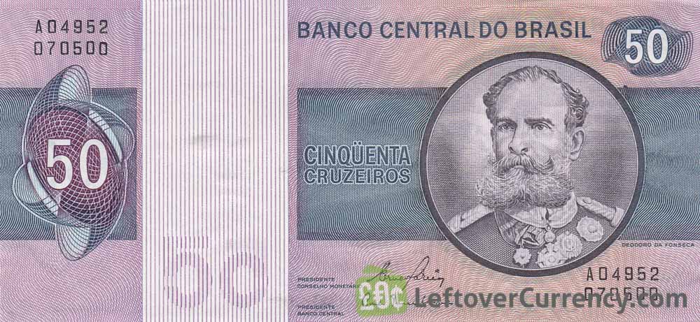 50 Brazilian Cruzeiros banknote (Deodoro da Fonseca)