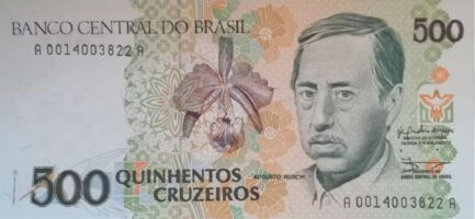 500 Brazilian Cruzeiros banknote (Augusto Ruschi)