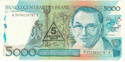 5000 Brazilian Cruzados banknote (Candido Portinari)