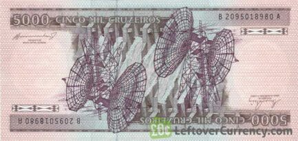 5,000 Brazilian Cruzeiros banknote (Castelo Branco)