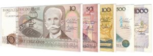 Brazilian Cruzados banknotes