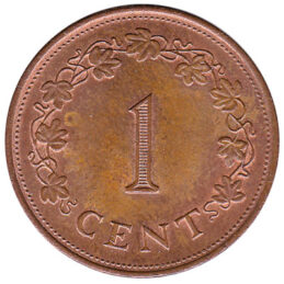 1 cent coin Malta (large type)