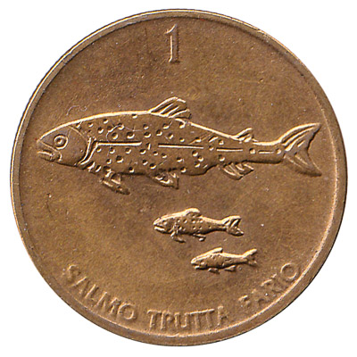 1 Slovenian Tolar coin