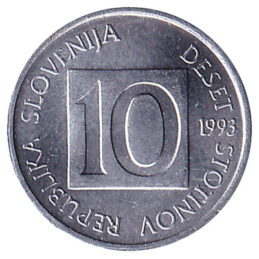 10 Stotinov coin Slovenia
