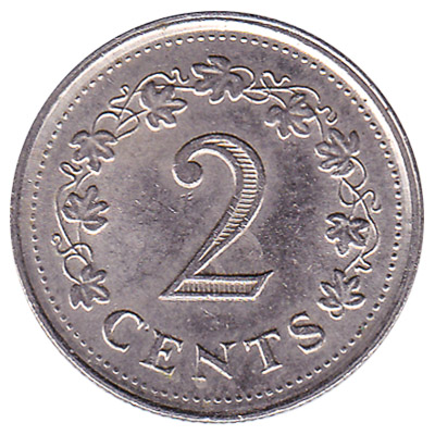 2 cents coin Malta (Penthesilea)