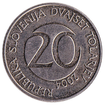 20 Slovenian Tolars coin