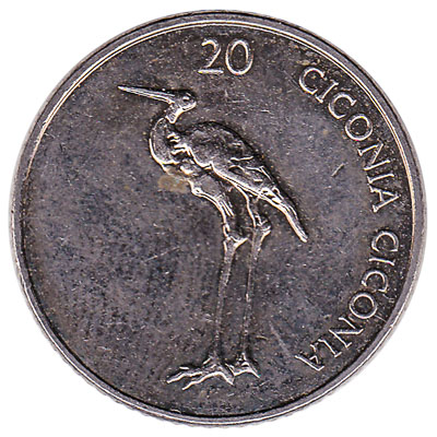 20 Slovenian Tolars coin