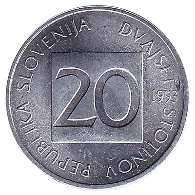 20 Stotinov coin Slovenia