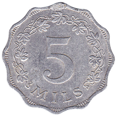 5 mils coin Malta