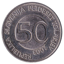 50 Slovenian Tolars coin