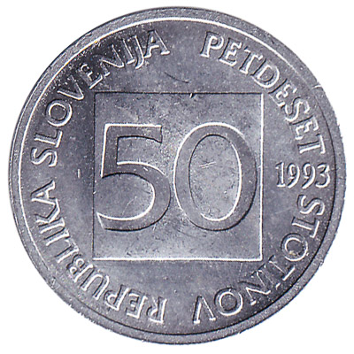 50 Stotinov coin Slovenia